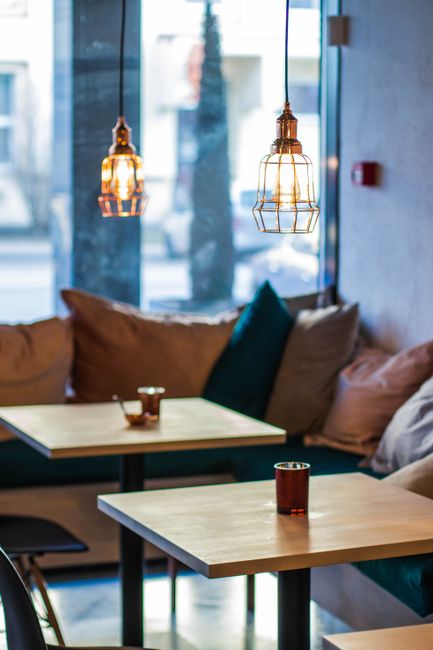Interiér restaurace Pizza Dům